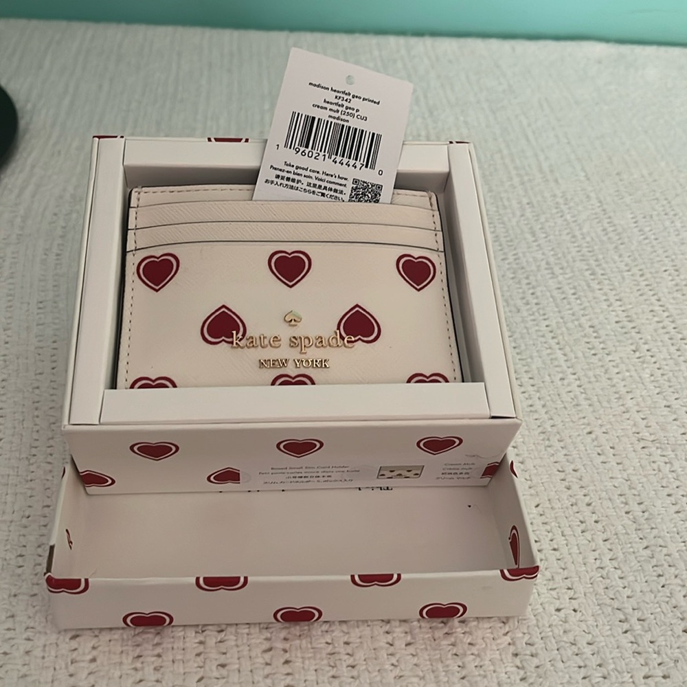 NIB Kate spade boxed small slim card holder